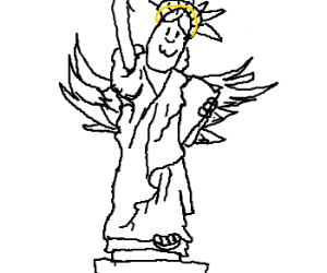 300x250 Statue Of Liberty Is A Weeping Angel