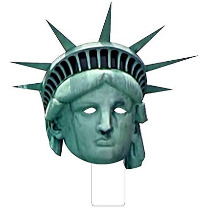 425x425 Statue Of Liberty Cardboard Mask Home