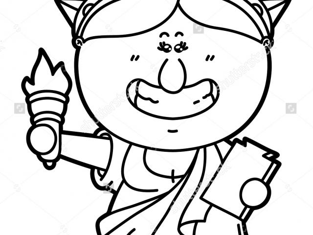 640x480 Drawn Statue Of Liberty Lady Liberty