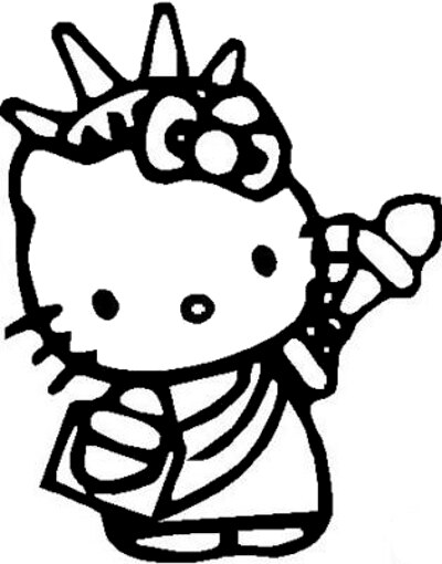 400x510 Hello Kitty Liberty Decal