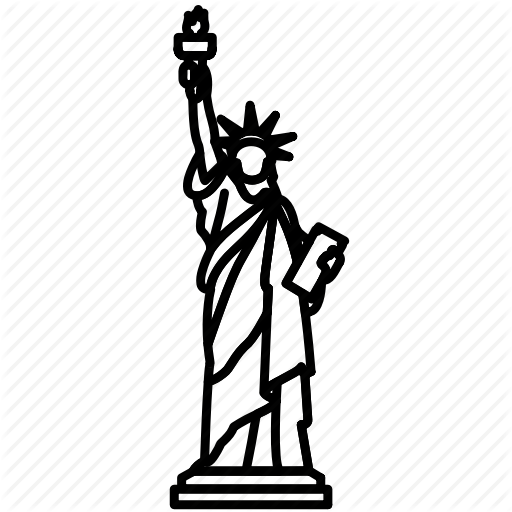 Statue Of Liberty Line Drawing Free download on ClipArtMag