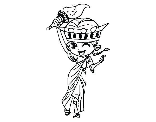600x470 Statue Of Liberty Coloring Pages To Print Statue Of Liberty