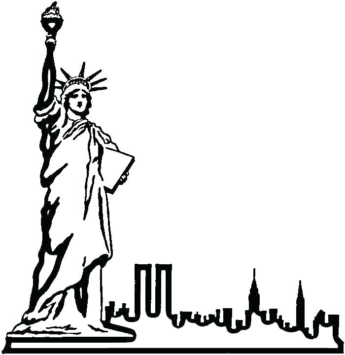 700x720 Easy To Draw Statue Of Liberty How To Draw The Statue Of Liberty