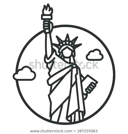 450x470 Easy To Draw Statue Of Liberty Statue Of Liberty Drawing