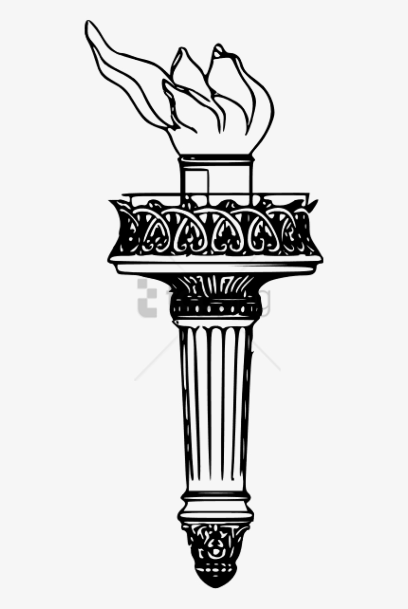 820x1223 Free Png Liberty Torch Png Image With Transparent Background
