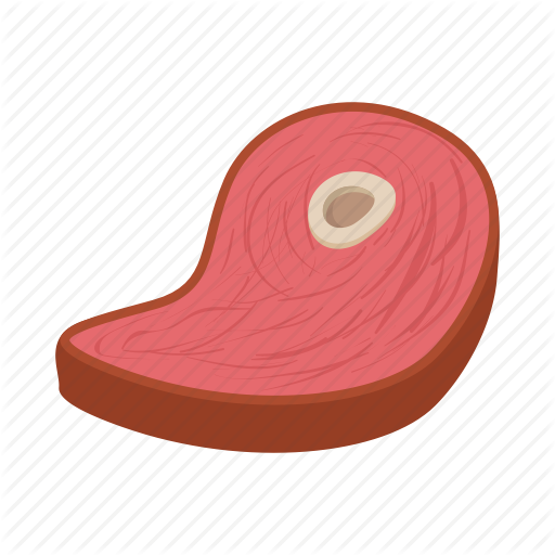 512x512 Steak, Meat, Drawing, Transparent Png Image Clipart Free Download