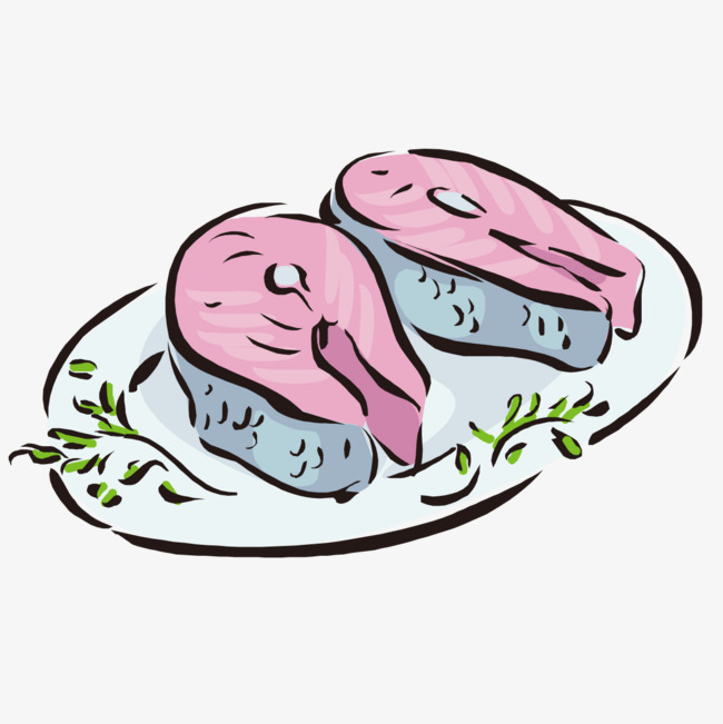 650x651 steak cartoon hand painted pattern, cartoon clipart, hand painted