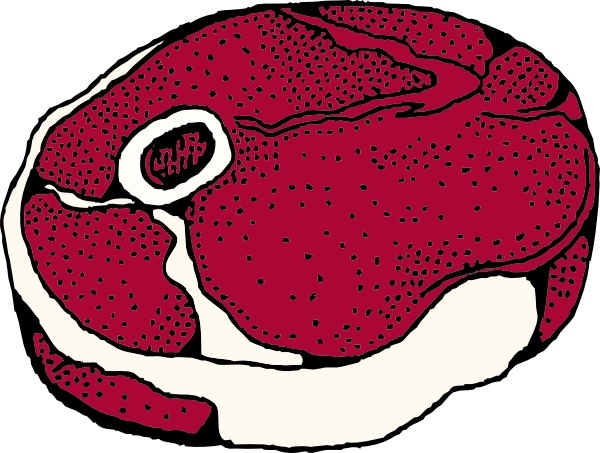 600x453 Leg Steak Clip Art Free Vector In Open Office Drawing
