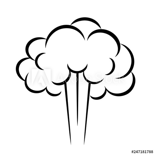 500x500 Steam Puff Vector Icon