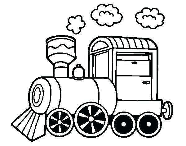 600x470 Draw A Steam Train Coloring