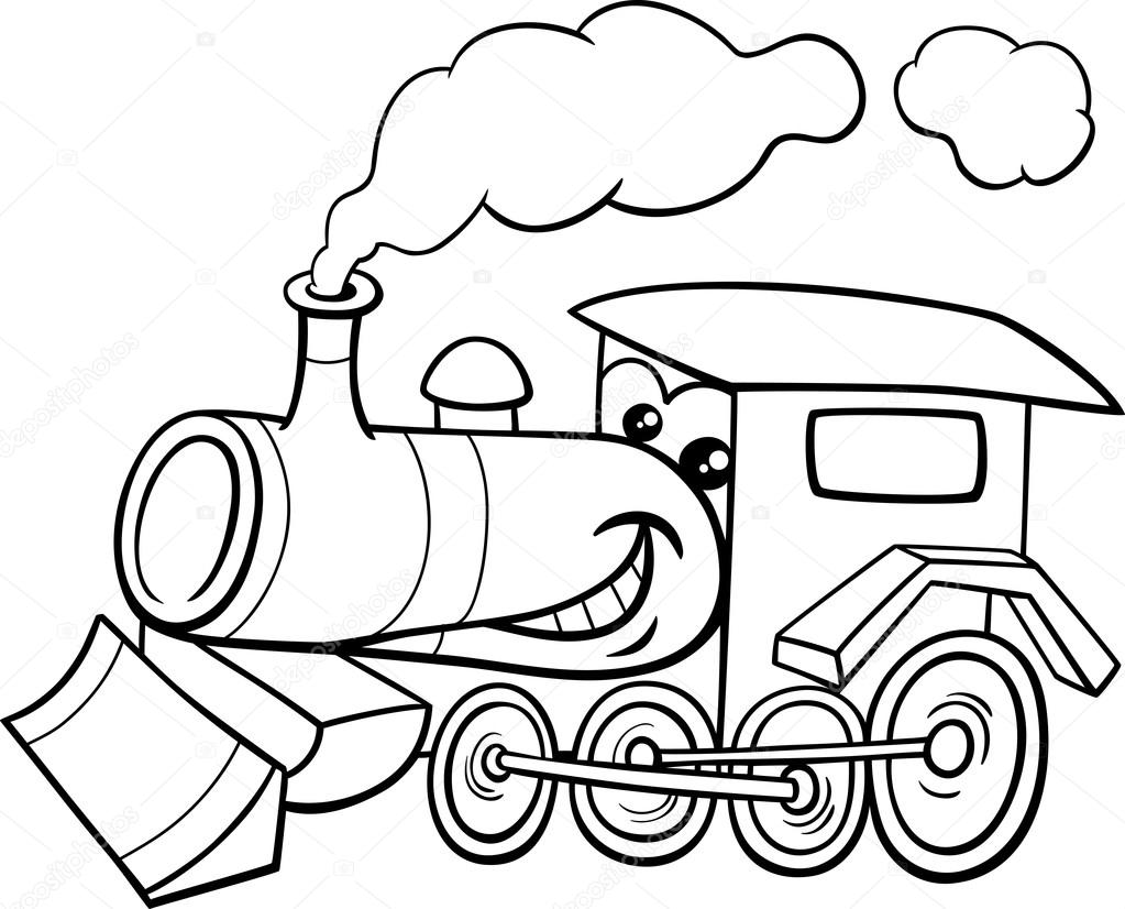 1023x826 Steam Engine Train Coloring