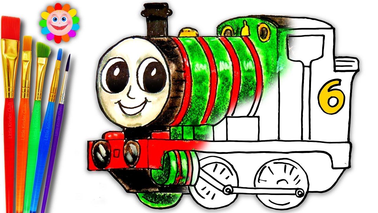 1280x720 Coloring Thomas And Friends How To Draw Percy The Small Tank