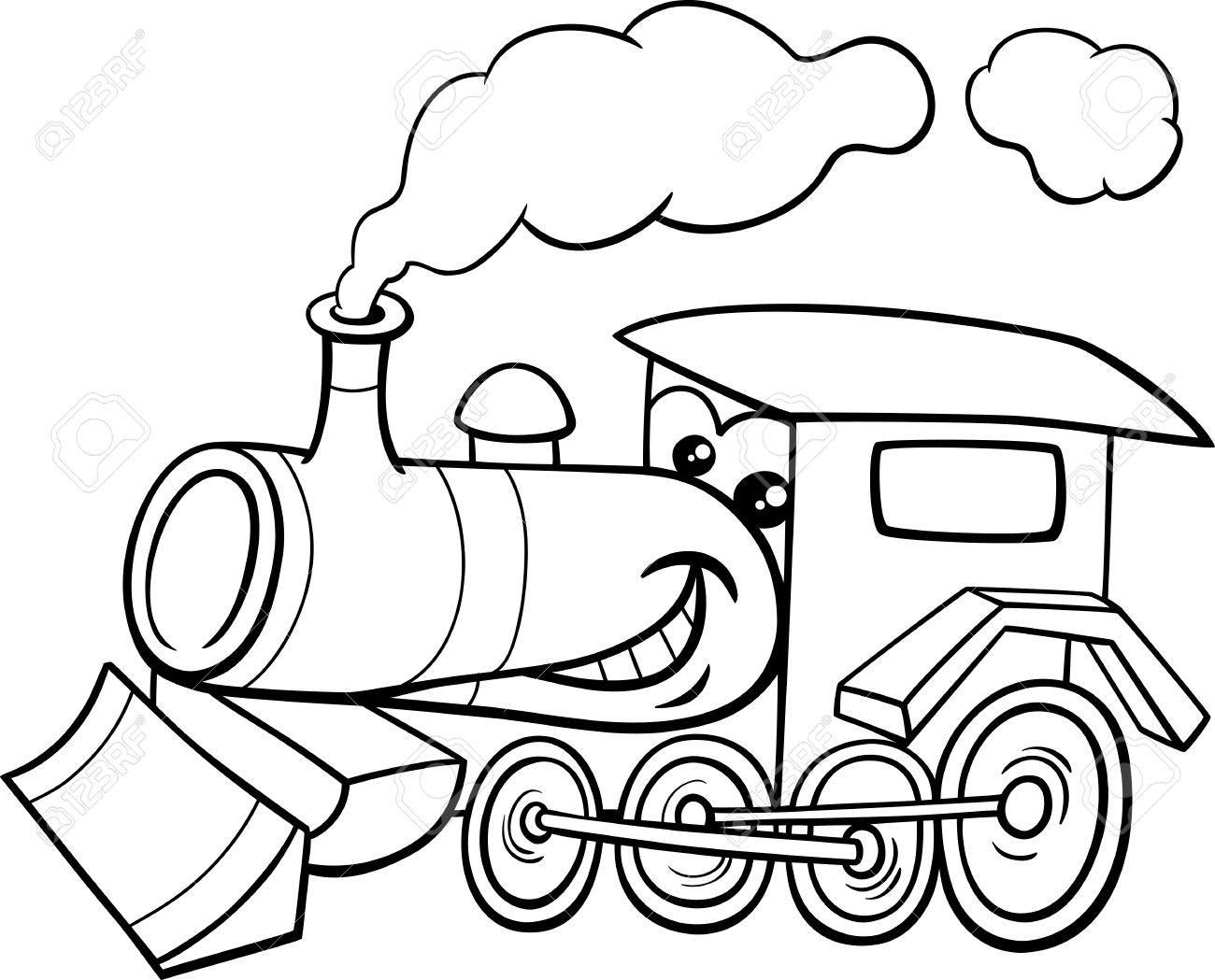 1300x1049 Steam Train Clipart Black And White