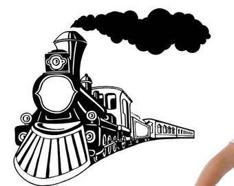 340x270 Train Engine Decal Etsy