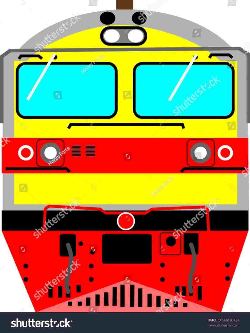 950x1264 Train Engine Front Clipart