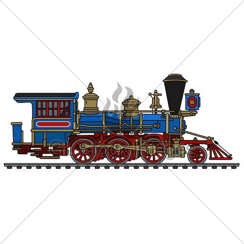 500x500 Vintage American Steam Locomotive Gl Stock Images