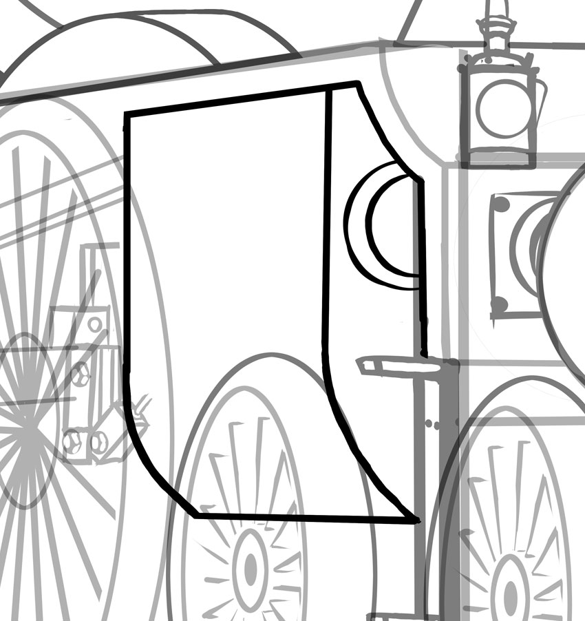 850x902 How To Draw A Classic Steam Locomotive From Scratch