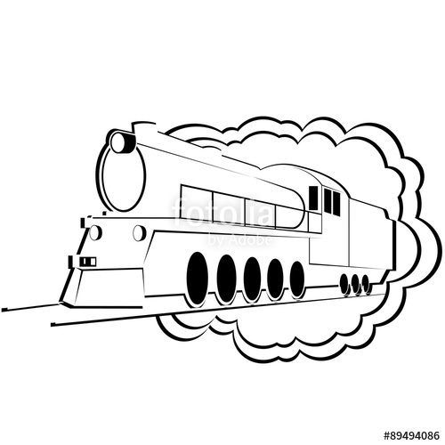 500x500 Old Steam Locomotive Stock Image And Royalty Free Vector