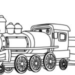 150x150 Steam Train Coloring Pages
