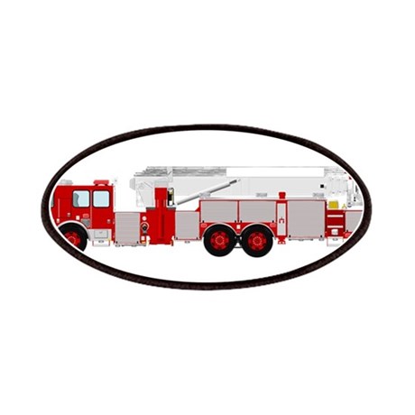 460x460 Red Fire Truck Drawing Patch