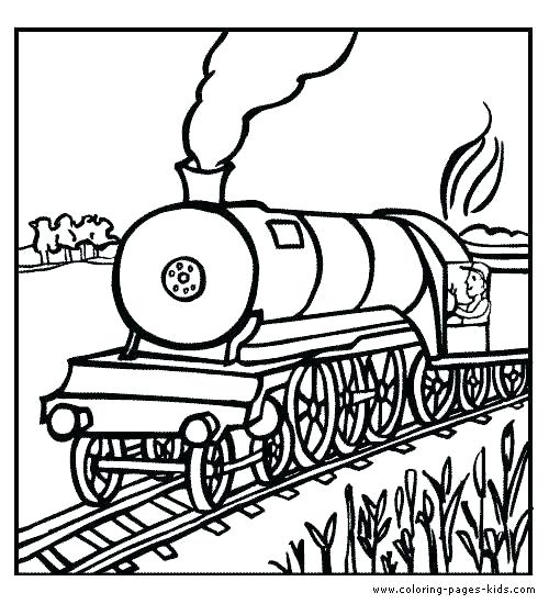 500x550 Steam Train Coloring Pages Circus Pictures Engine Sheet