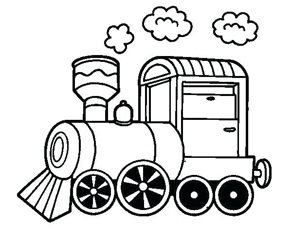 Steam Engine Coloring Page