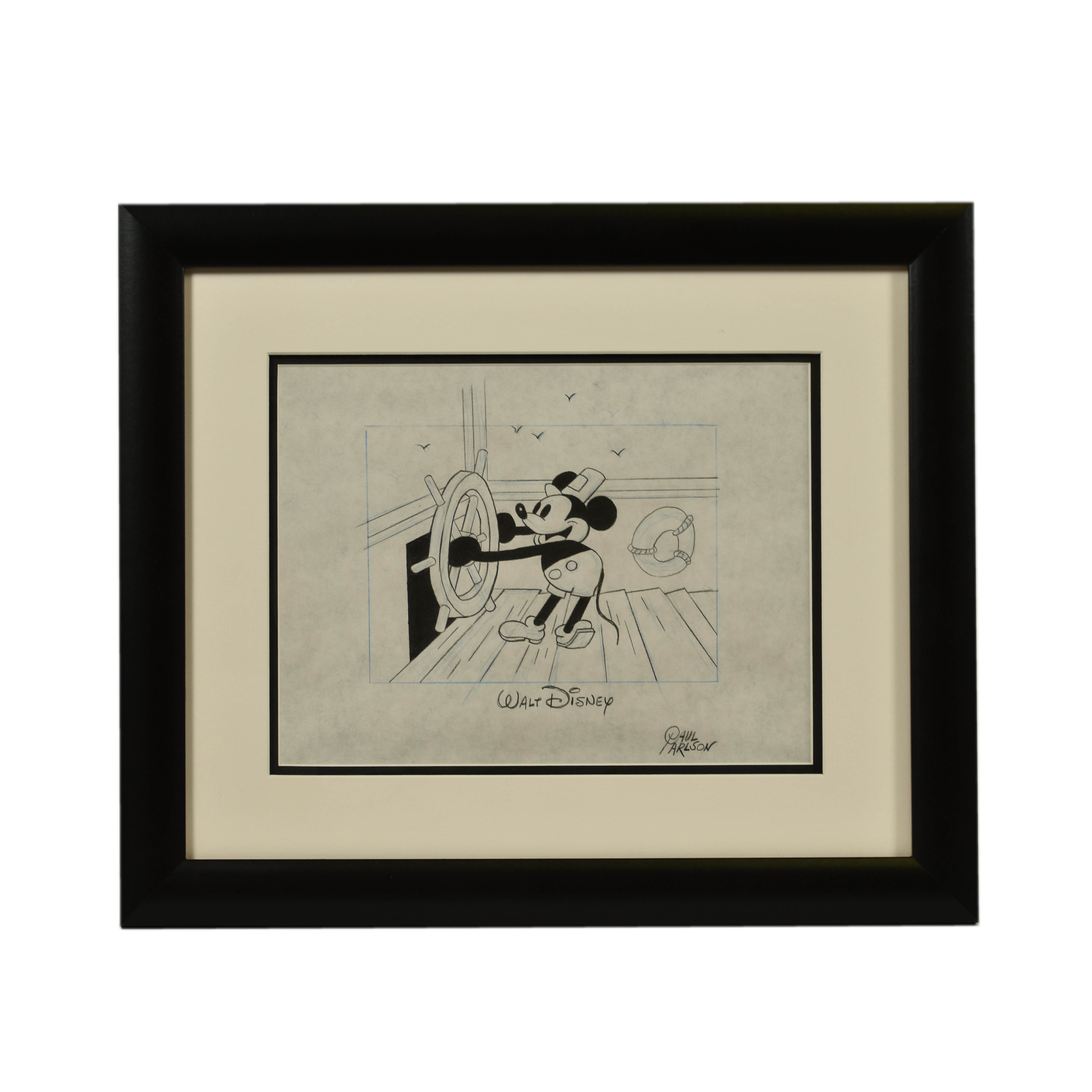 4954x4955 Walt Disney Framed Sketch