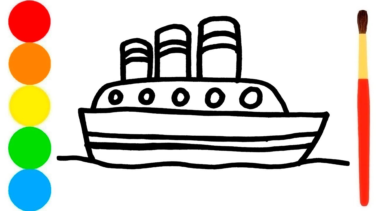 Steamboat Drawing Free download on ClipArtMag