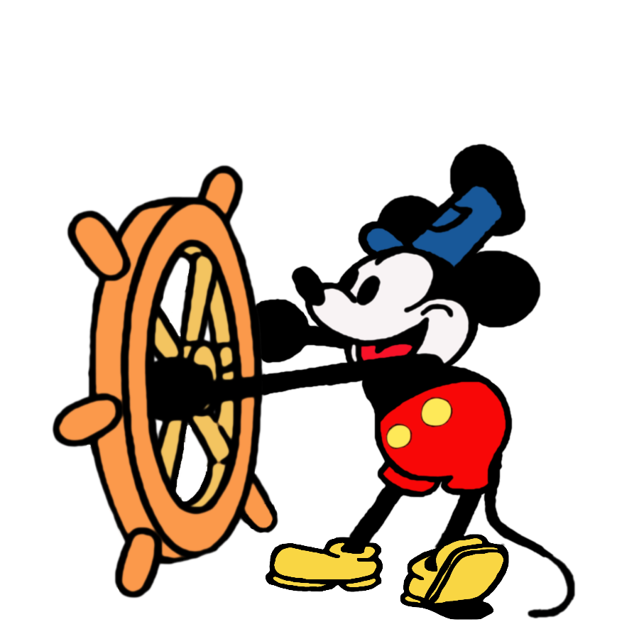 900x900 Steamboat Willie Hq Hd Repainted Mickey Mouse Patch Logo Circle