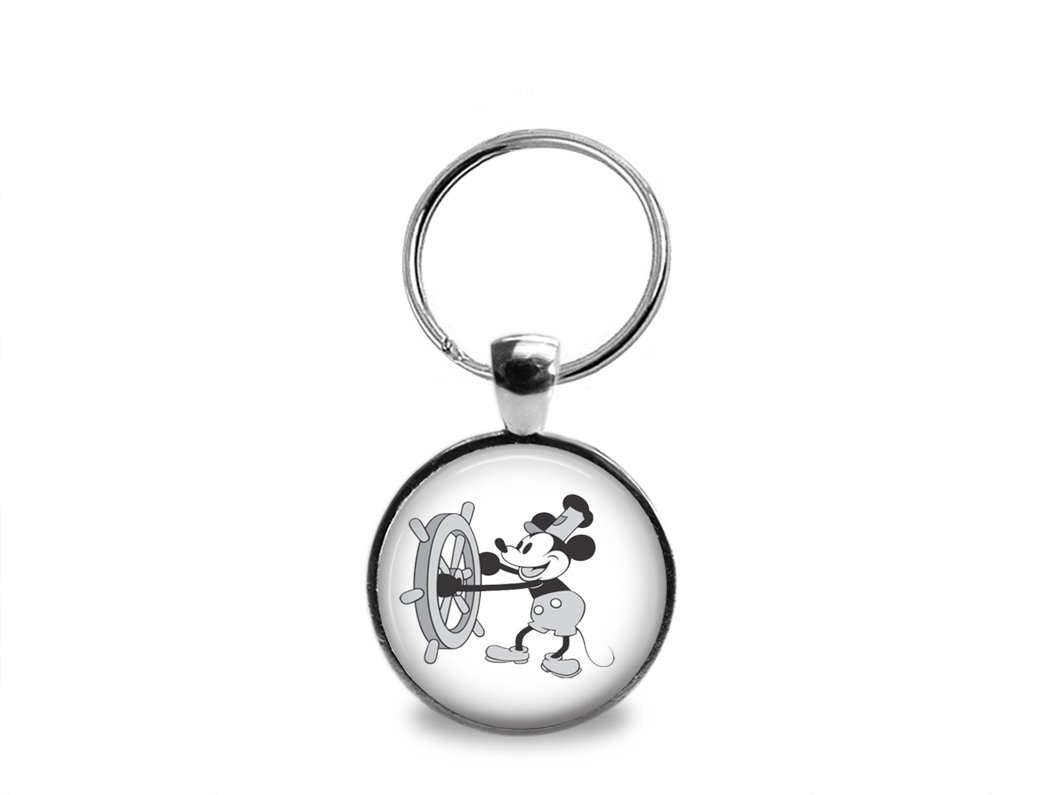 1060x795 Retro Steamboat Willie Key Chain Handmade