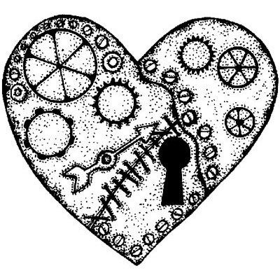 400x400 Steampunk Clock Drawing