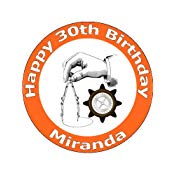 175x175 Steampunk Hand With Drawing Compass Edible Image Cake Toppers