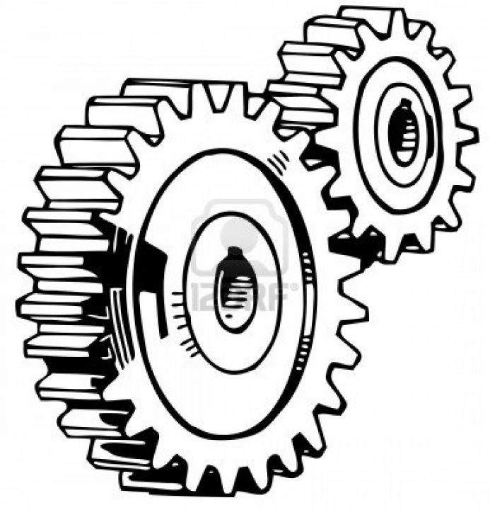 693x720 Drawn Gears Cog