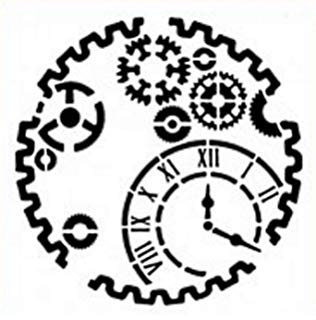 316x320 imagination crafts stencil mask x steampunk cogs