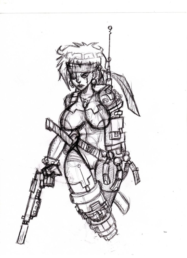 762x1048 Robot Lineart Steampunk Pirate For Free Download