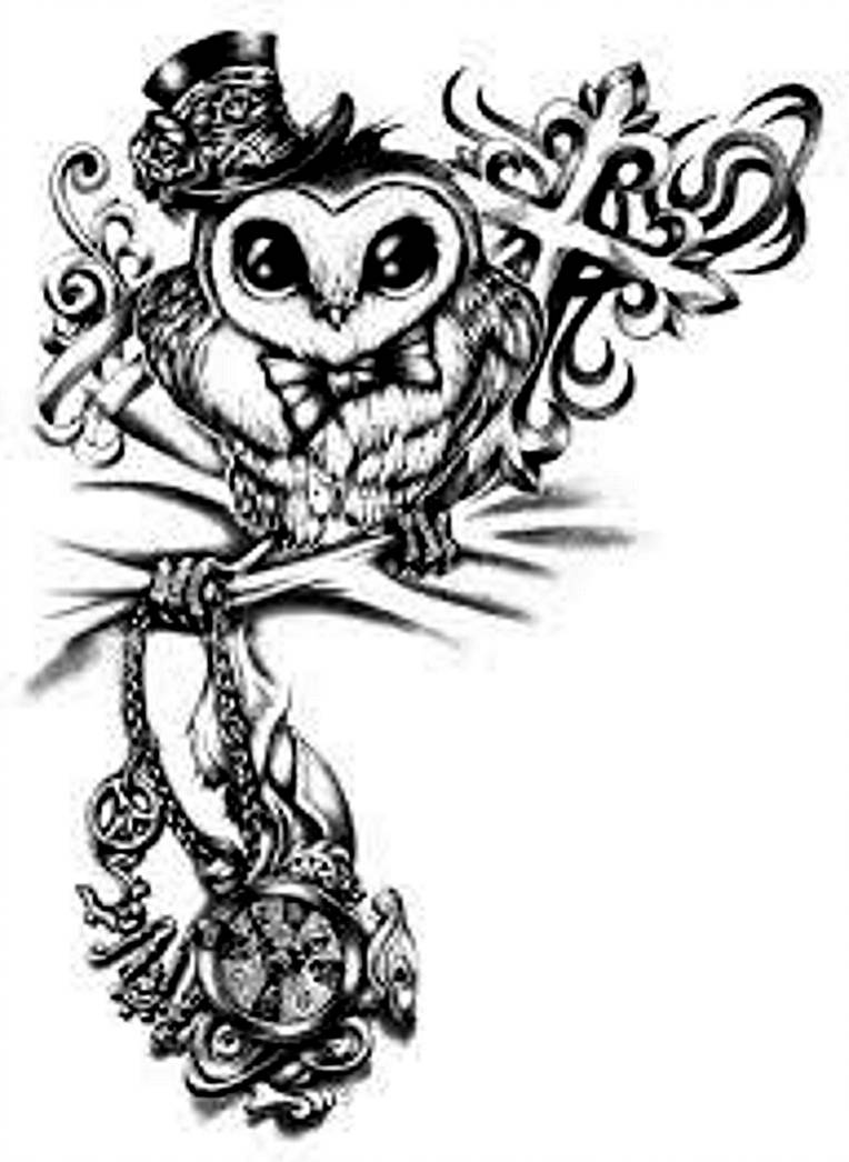 764x1046 Steampunk Owl