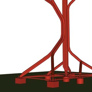 320x320 Isometric Drawing Showing The Form Of The Steel Pipe Branching