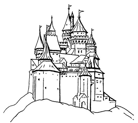 568x504 Castles Dragons Castle Drawing, Castle