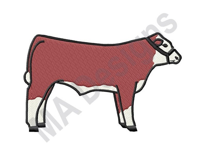794x635 Cow Machine Embroidery Design Steer Bull Etsy