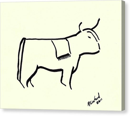 546x486 Highland Steer Grand Champion Painting