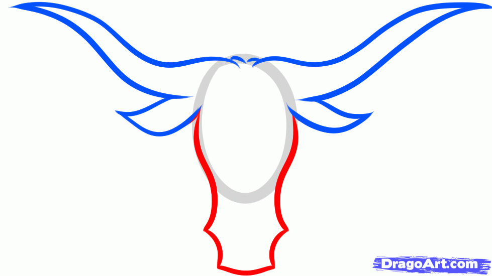 979x550 how to draw long horns, long horns, step