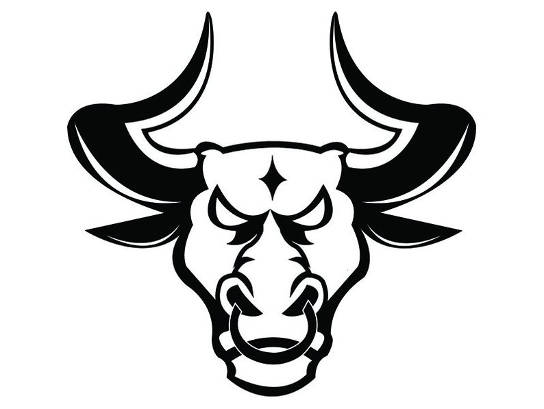 794x597 Bull Mascot Steer Cowboy Western Head Face Animal Cartoon Etsy