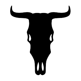 263x262 Steer Skull Silhouette