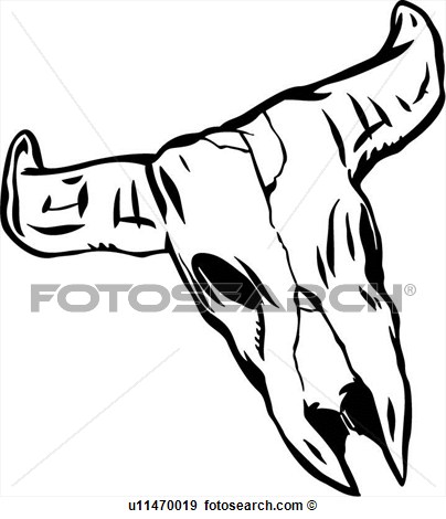 404x470 Cattle Skull Clipart