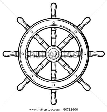 450x469 Sailboat Steering Wheel Clipart Rudder Stock Photos