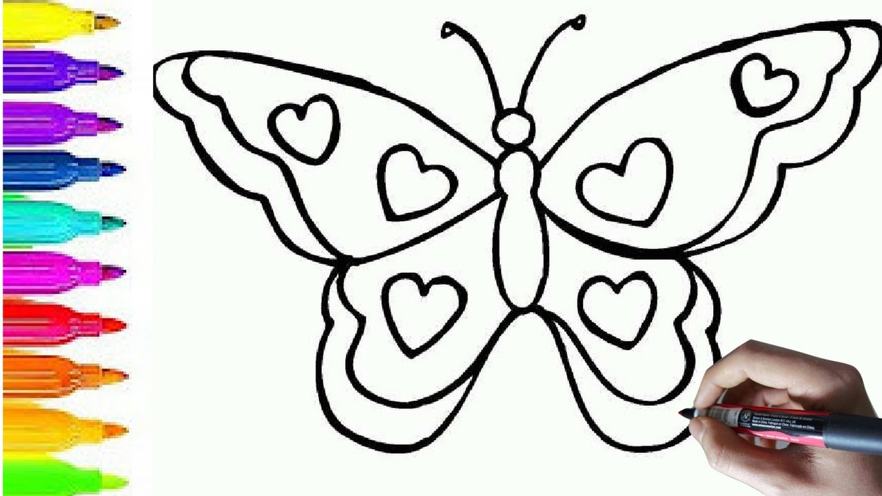 1280x720 Large Coloring Pages With Colour Drawing For Kids Also Sheets