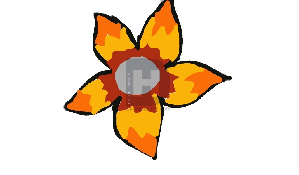 1024x600 How To Draw A Flower For Kids, Step