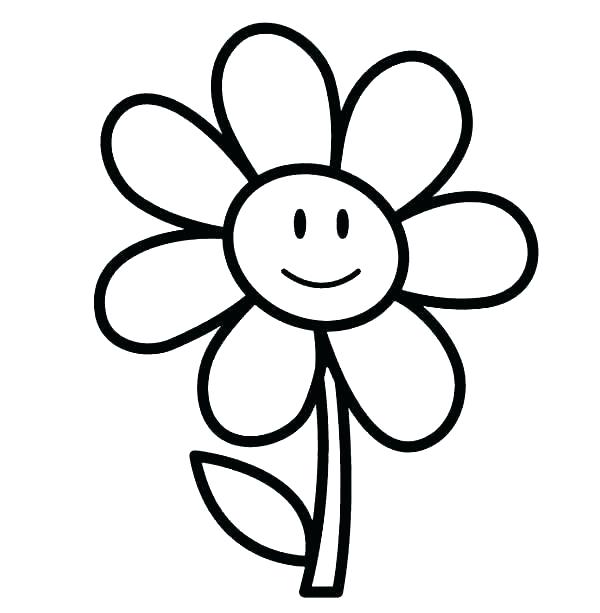 600x613 Drawing Of Flowers For Kids How To Draw Flowers For Kids How