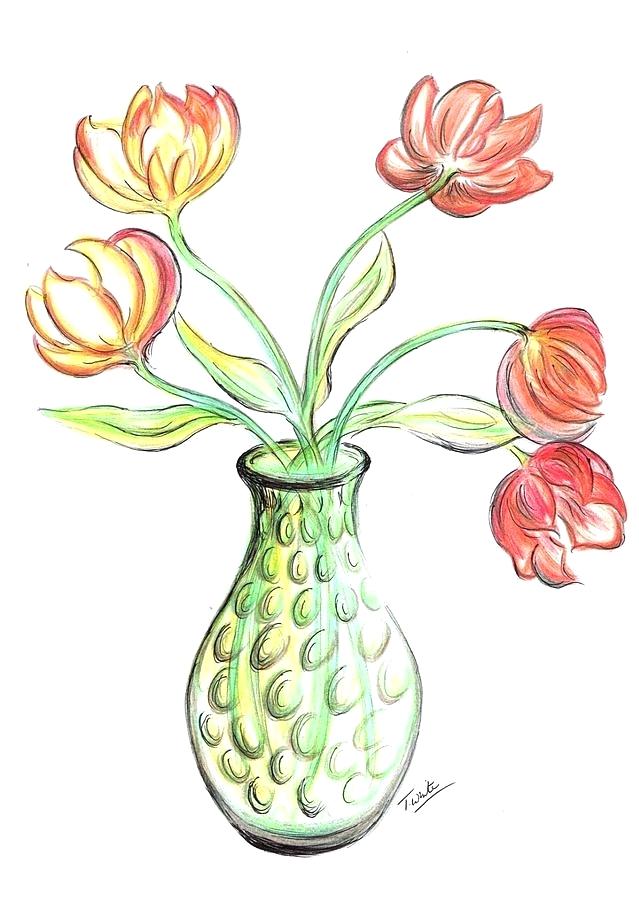 639x900 Tulips Drawings
