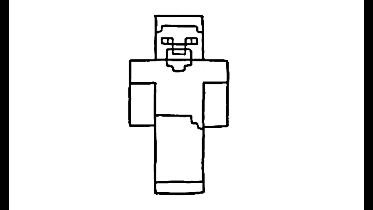 1280x720 How To Draw Steve From Minecraft